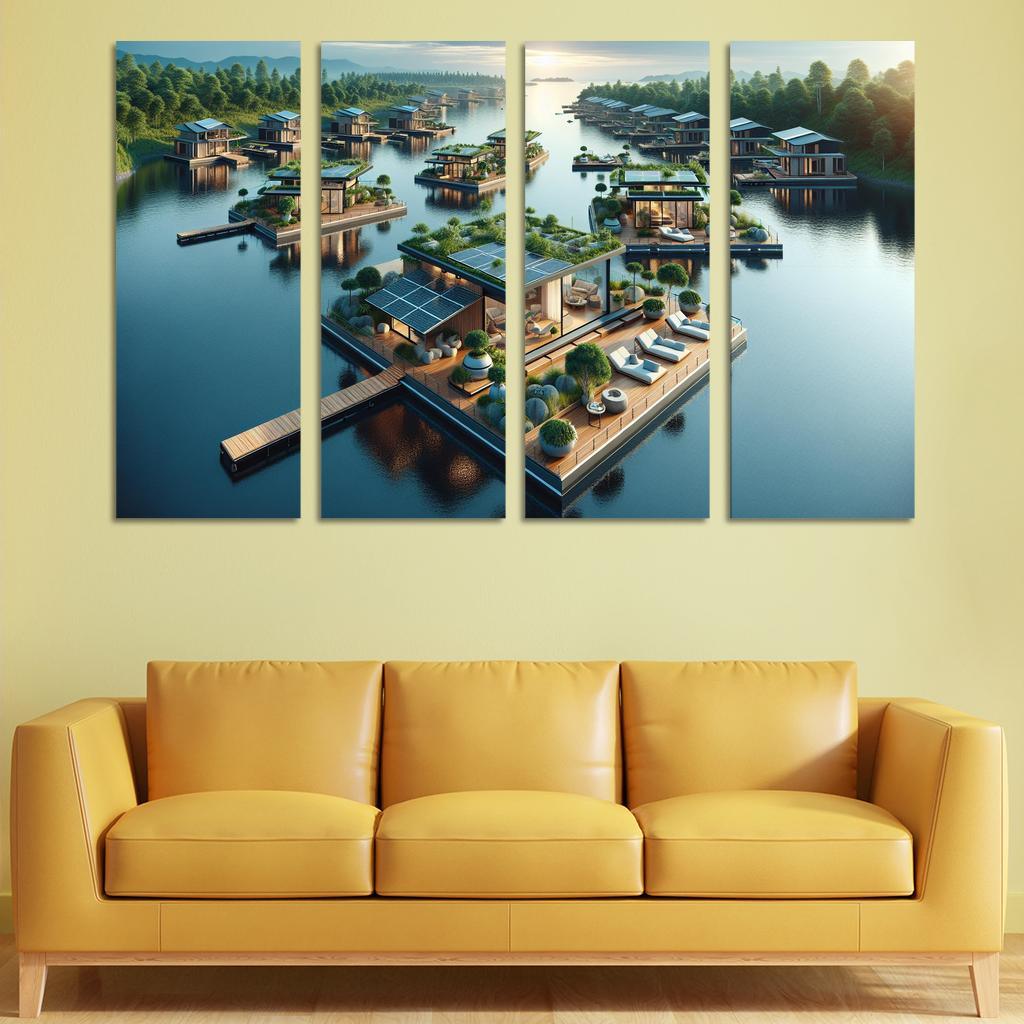 Floating Architecture Custom Paintings Frame