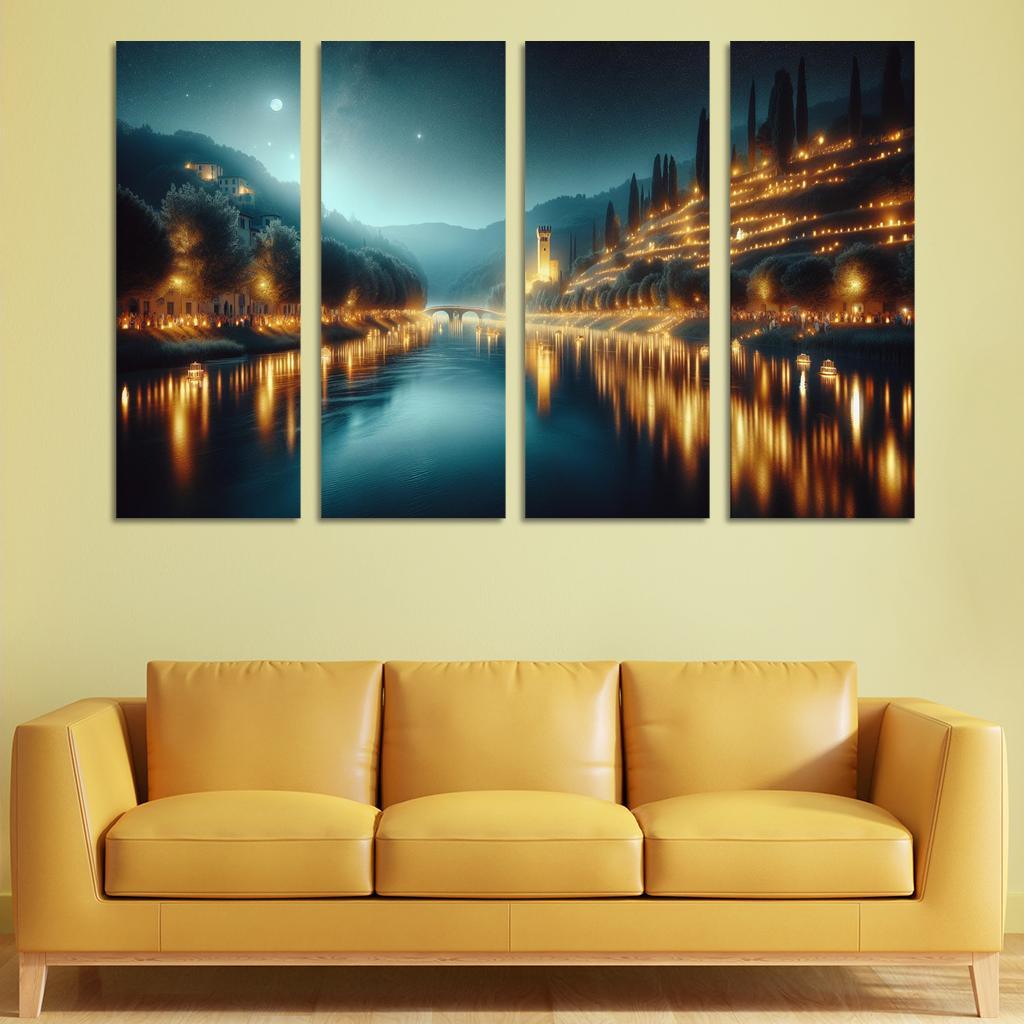 Luminara Di San Ranieri - Italy Framed Paintings