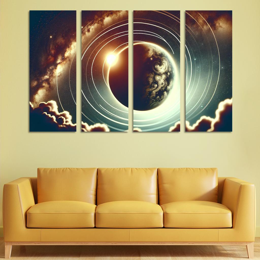 Exploring Exoplanet Atmospheres Abstract Paintings Frame