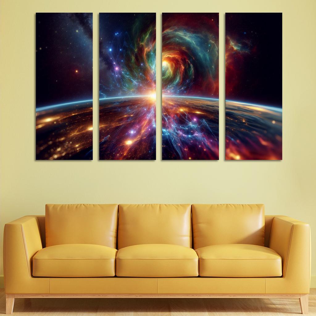 Investigating The Origins Of Cosmic Rays Abstract Paintings Frame