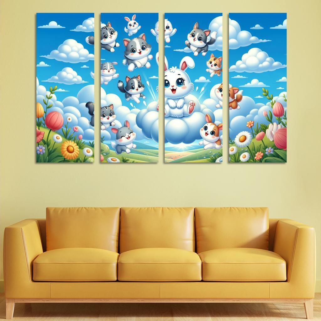Curious Cloud Critters Premium Artwork Frames