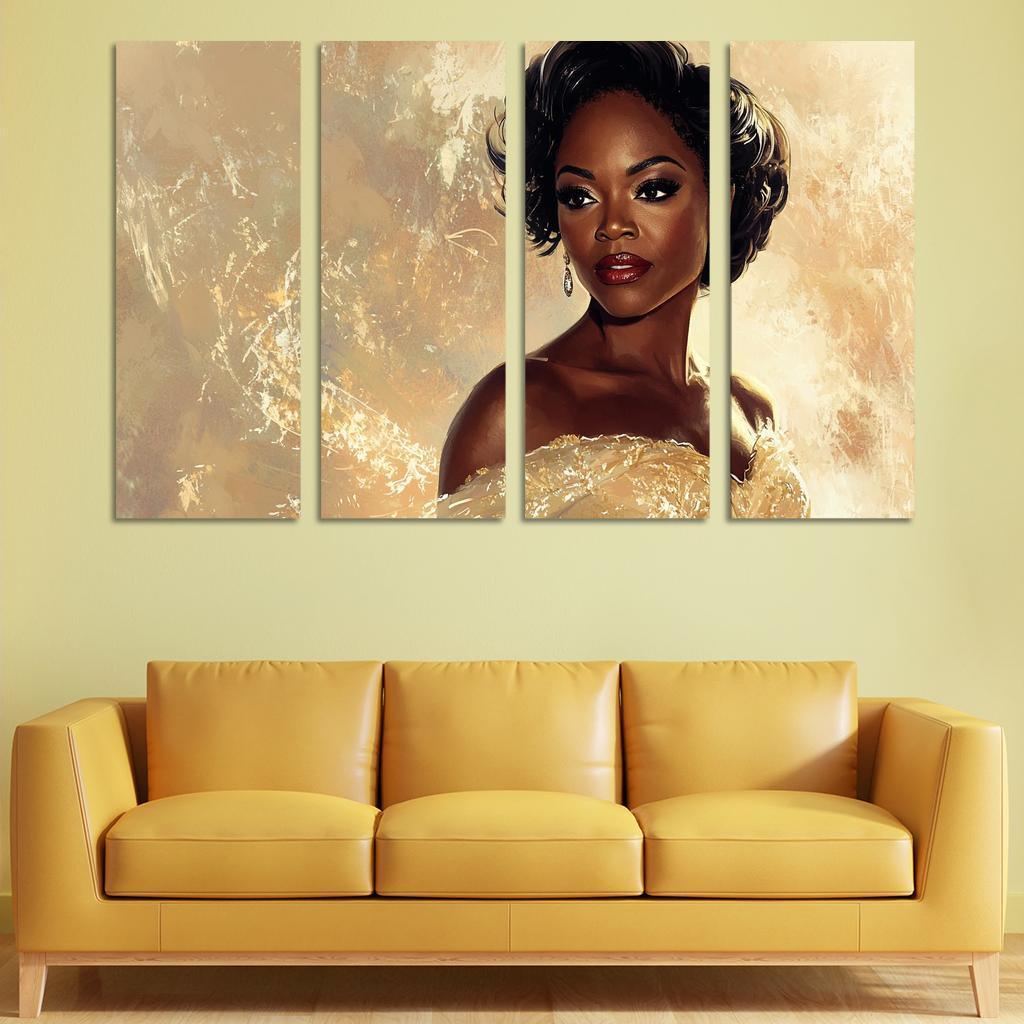 Viola Davis The Powerhouse Of Emotional Depth Framed Paintings
