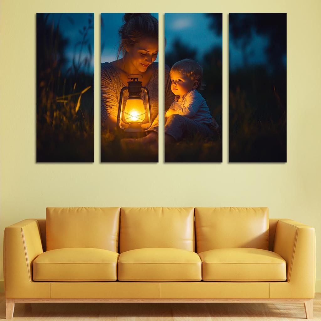 A Light In The Dark A Mothers Guiding Presence Canvas Paintings Frame