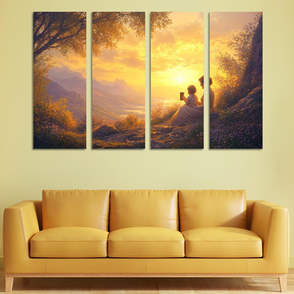 Sunrise Moments The Dawn Of Love Custom Paintings Frame