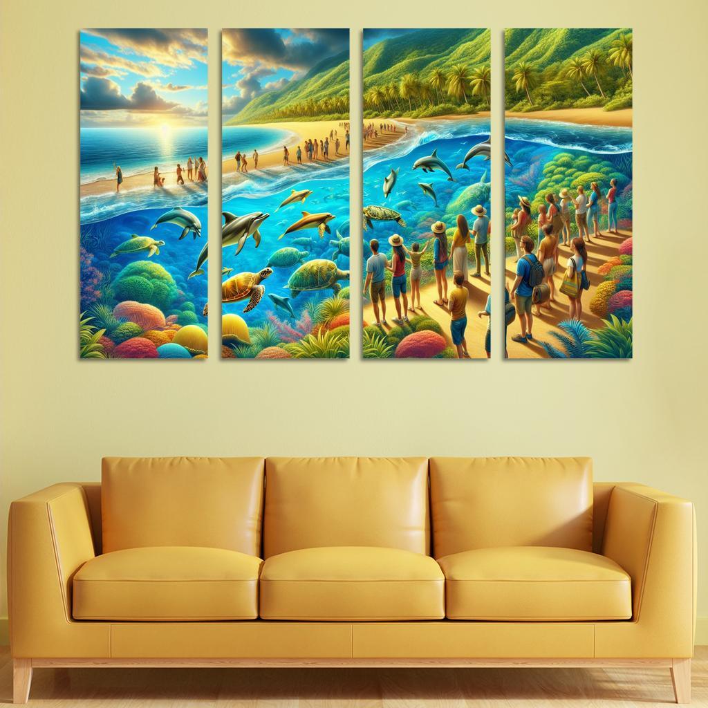 Marine Oasis Wildlife Adventure Premium Artwork Frames