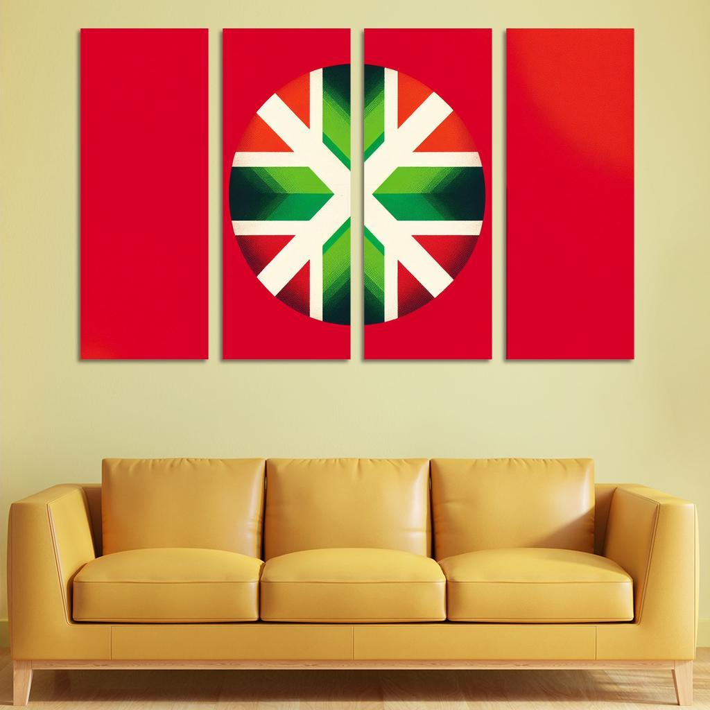 Echoes Of Tradition The Flag Of The Basque Country Multi-panel Paintings