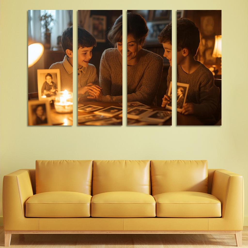 In The Embrace Of Memories A Mothers Legacy Canvas Paintings Frame