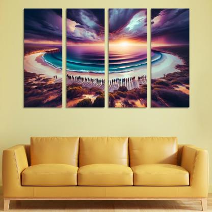 Whale Watch Vista Modern Paintings Frame