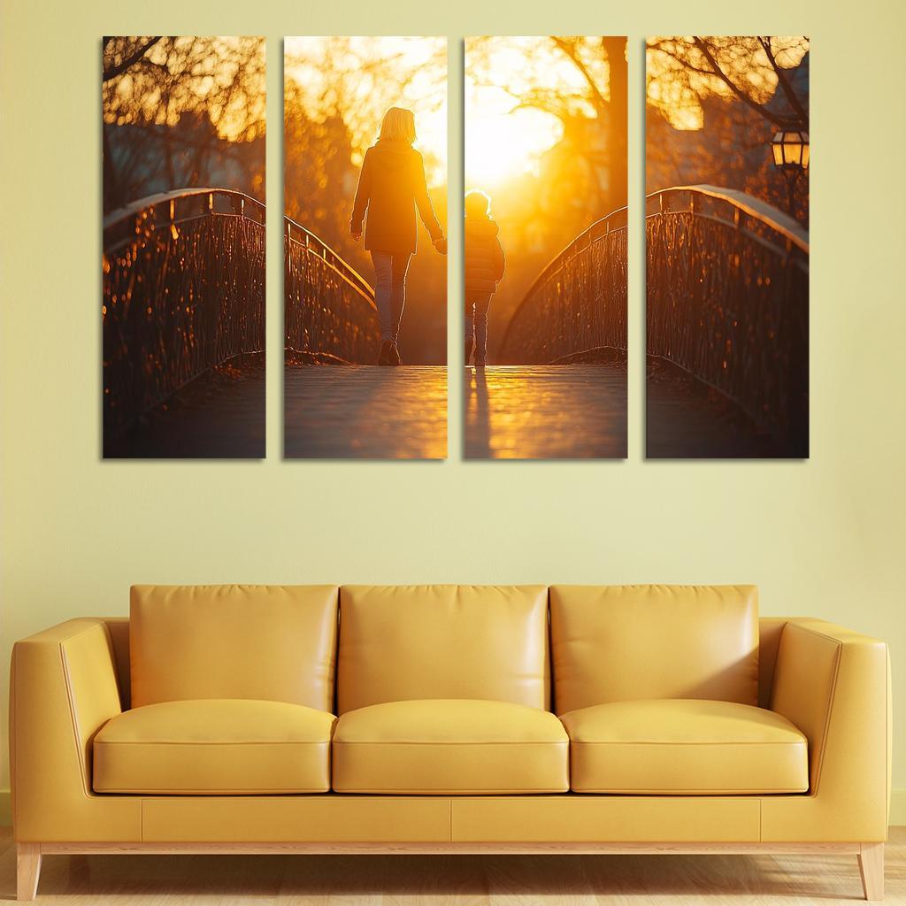 A Bridge Of Connection A Mothers Unbreakable Bond Custom Paintings Frame