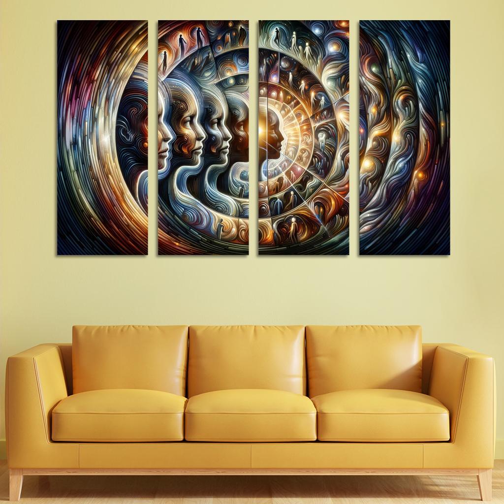 Infinite Echoes Of Self Premium Artwork Frames