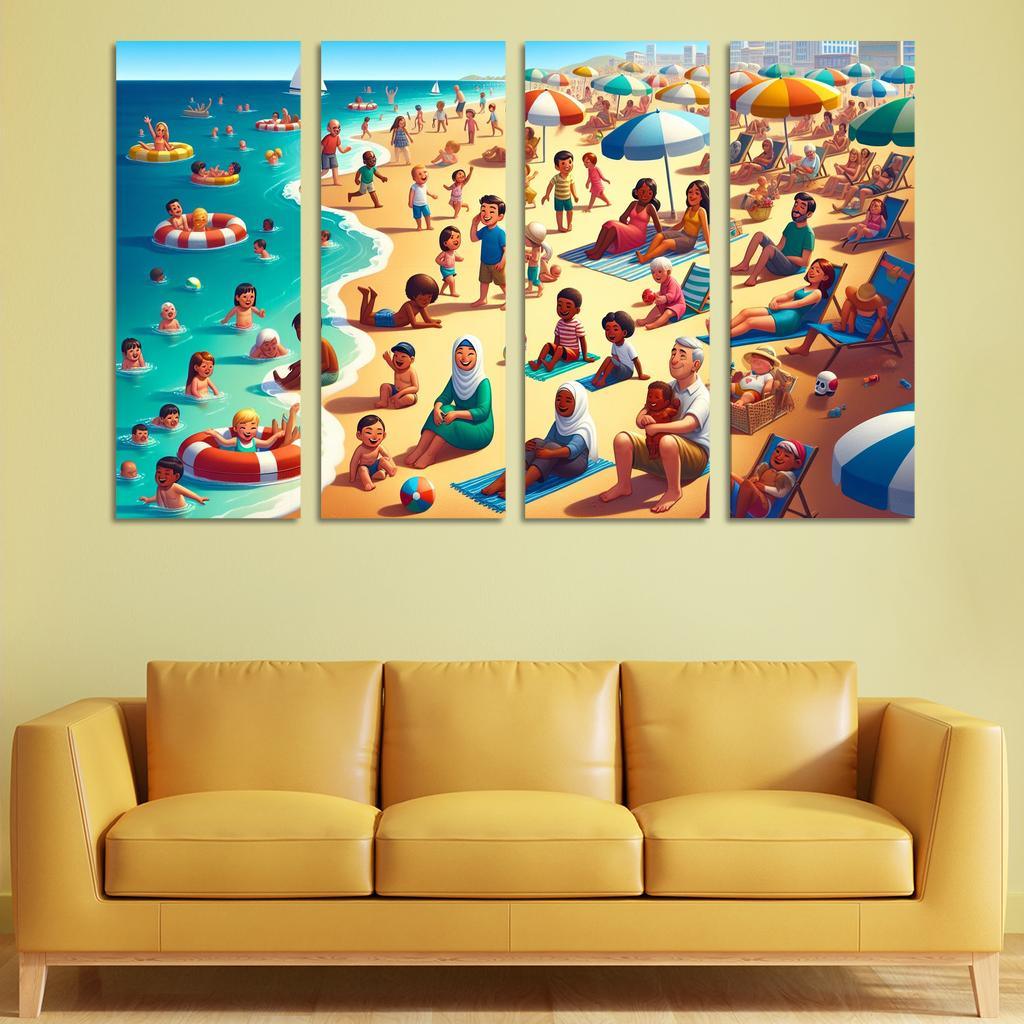Sandy Haven Beach Premium Artwork Frames
