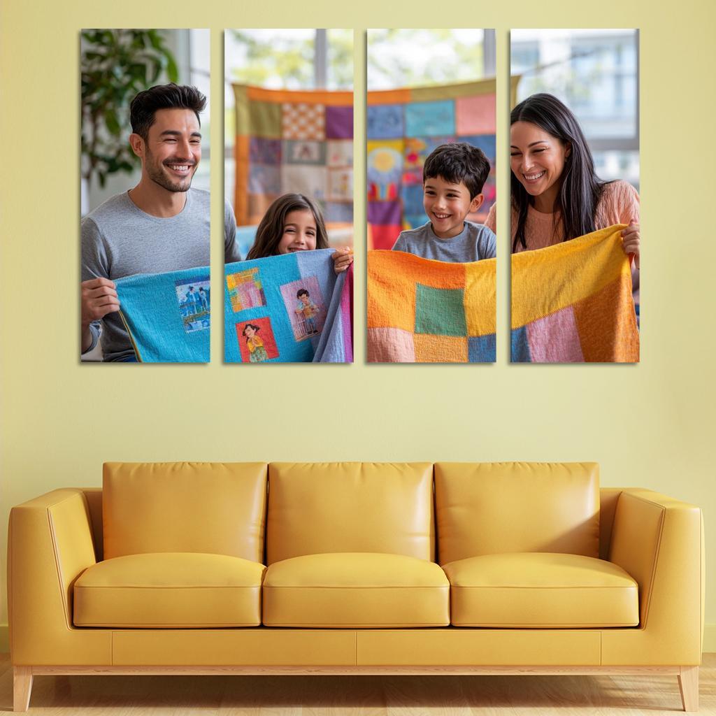 Threads Of Connection The Fabric Of Family Custom Paintings Frame