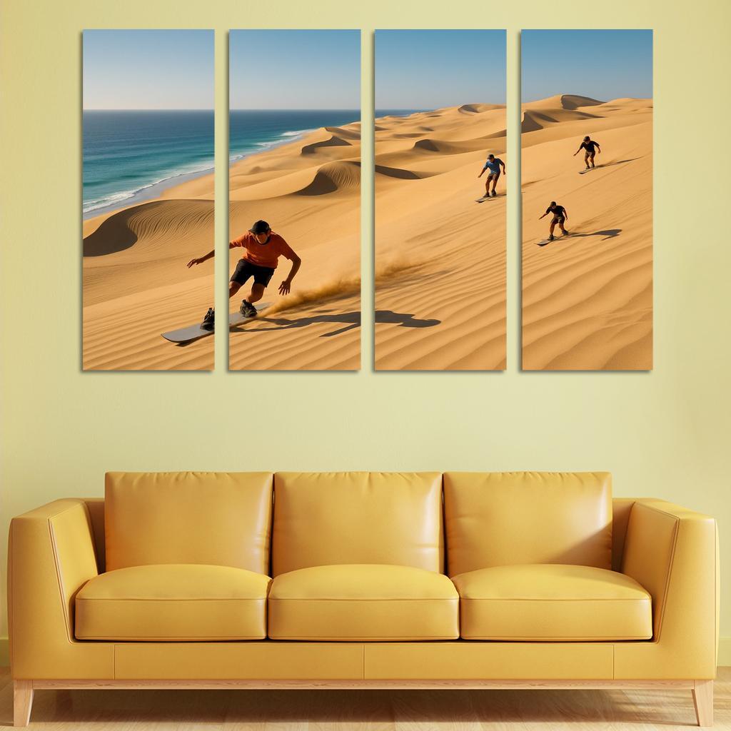 Whispering Dunes Coastal Adventure Custom Paintings Frame