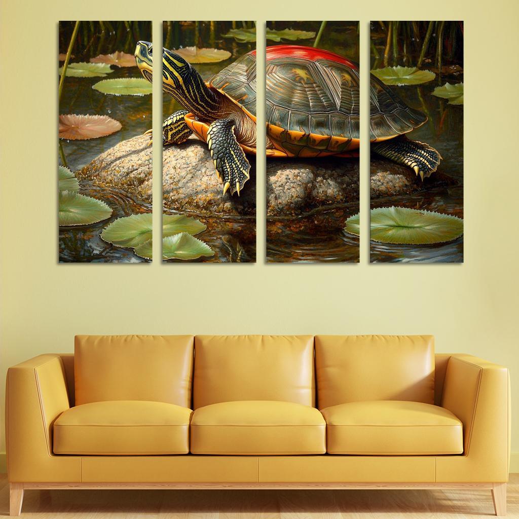 The Majestic Red-eared Slider The Freshwater Delight Art Trends