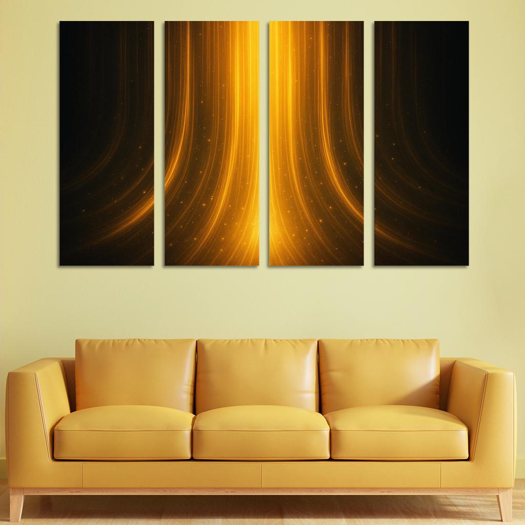 Cascade Of Celestial Intent Oil Paintings Frame