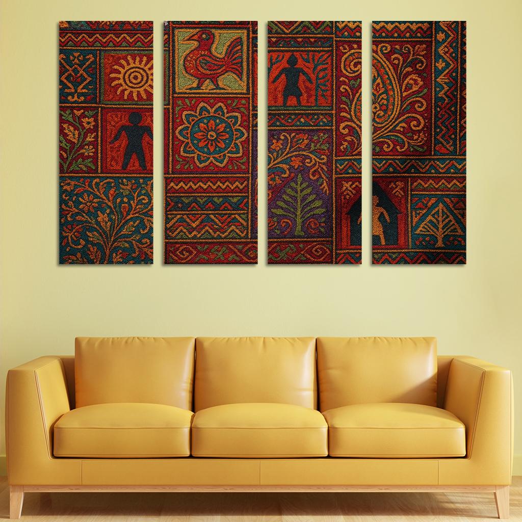 Threads Of Heritage Celebrating Cultural Preservation Through Art Premium Artwork Frames