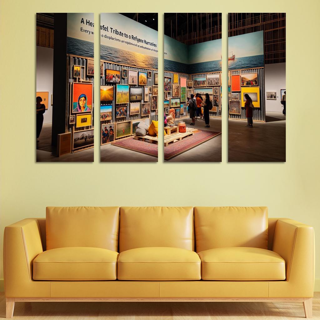 Reflections Of Resilience Art On Refugee Experiences Framed Paintings