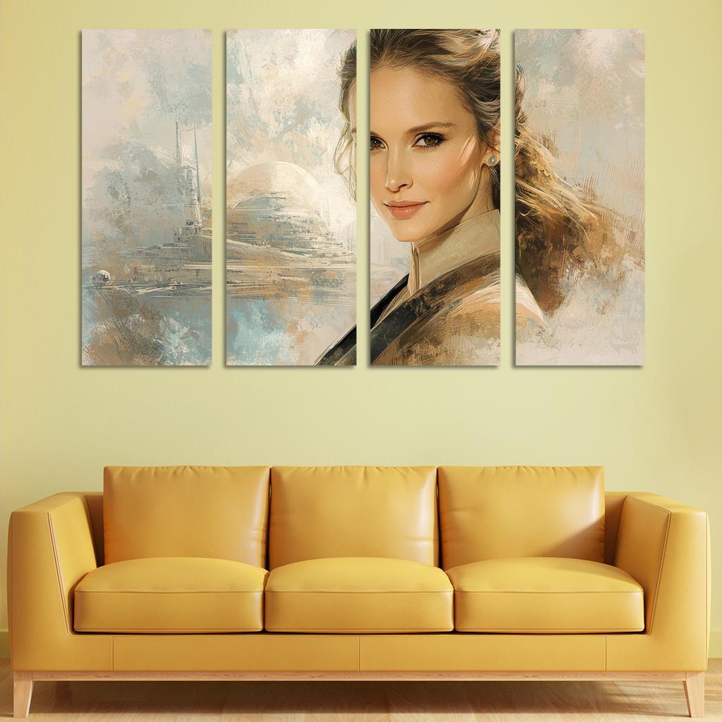 Natalie Portman From Padm To The Powerful Framed Paintings