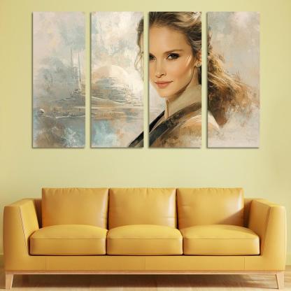 Natalie Portman From Padm To The Powerful Framed Paintings