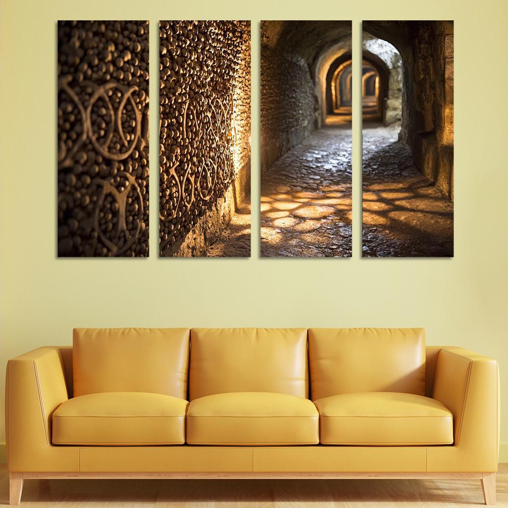 The Catacombs Of Paris Abstract Paintings Frame