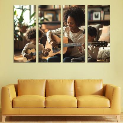 The Rhythm Of Our Hearts A Mothers Love Song Canvas Paintings Frame