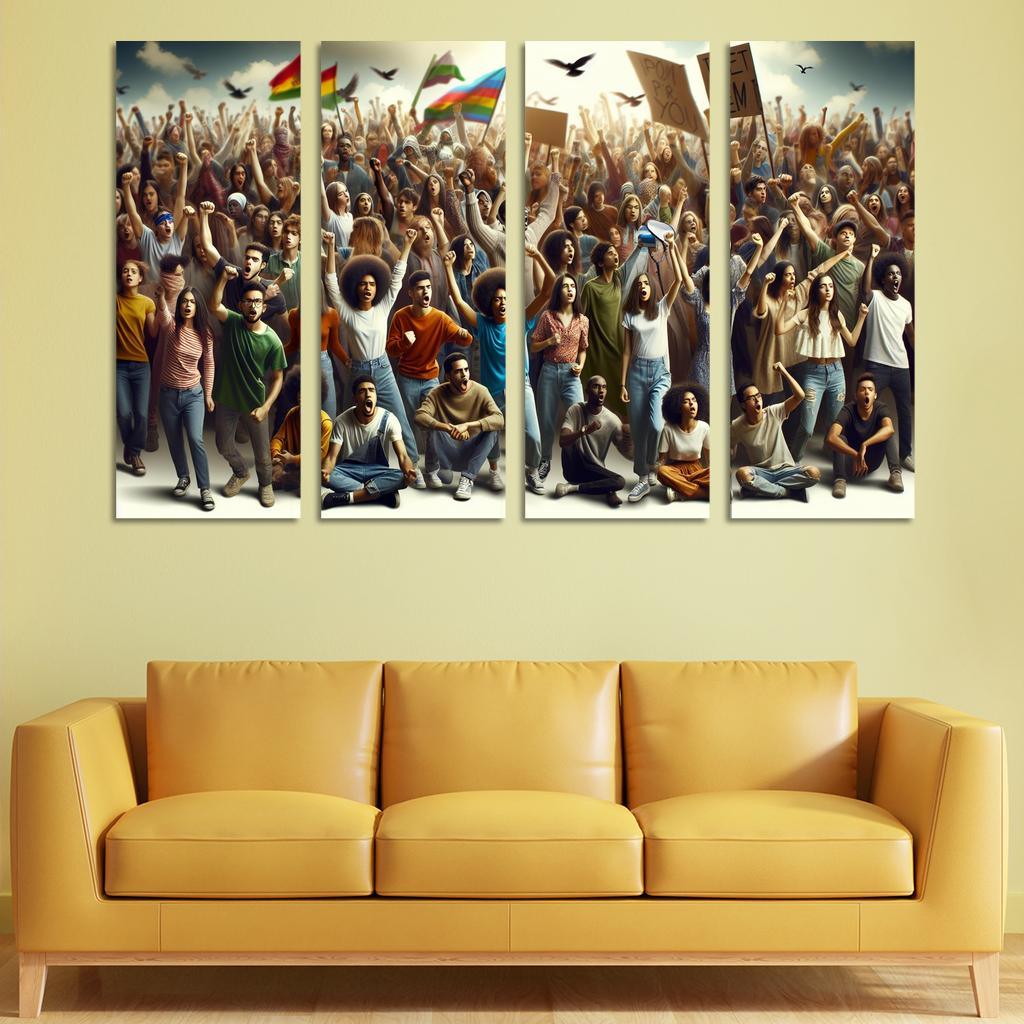 Voices Of The Future Youth Activism And Change Multi-panel Paintings