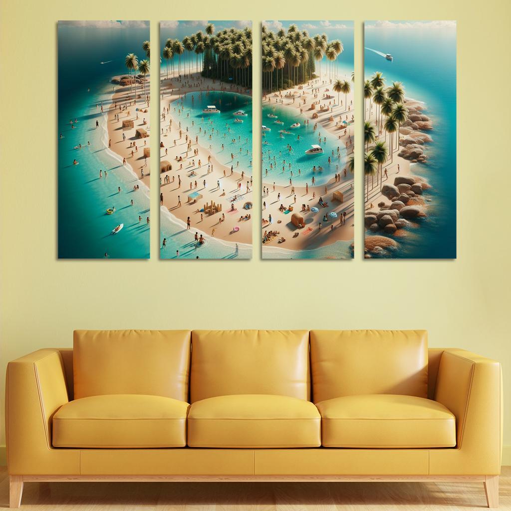 Crystal Waters Oasis Modern Paintings Frame