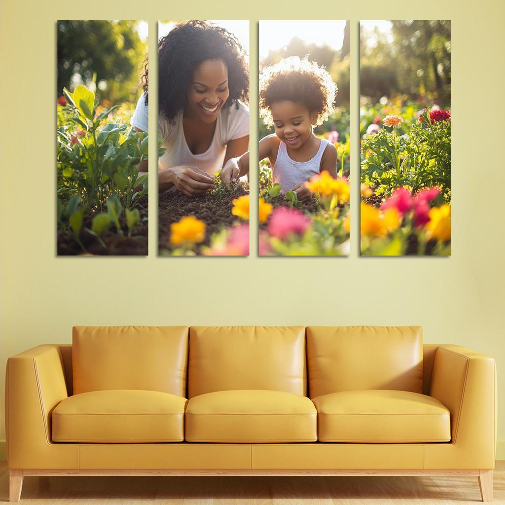 Seeds Of Tomorrow A Mothers Vision Canvas Paintings Frame