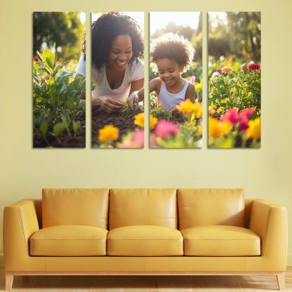 Seeds Of Tomorrow A Mothers Vision Canvas Paintings Frame