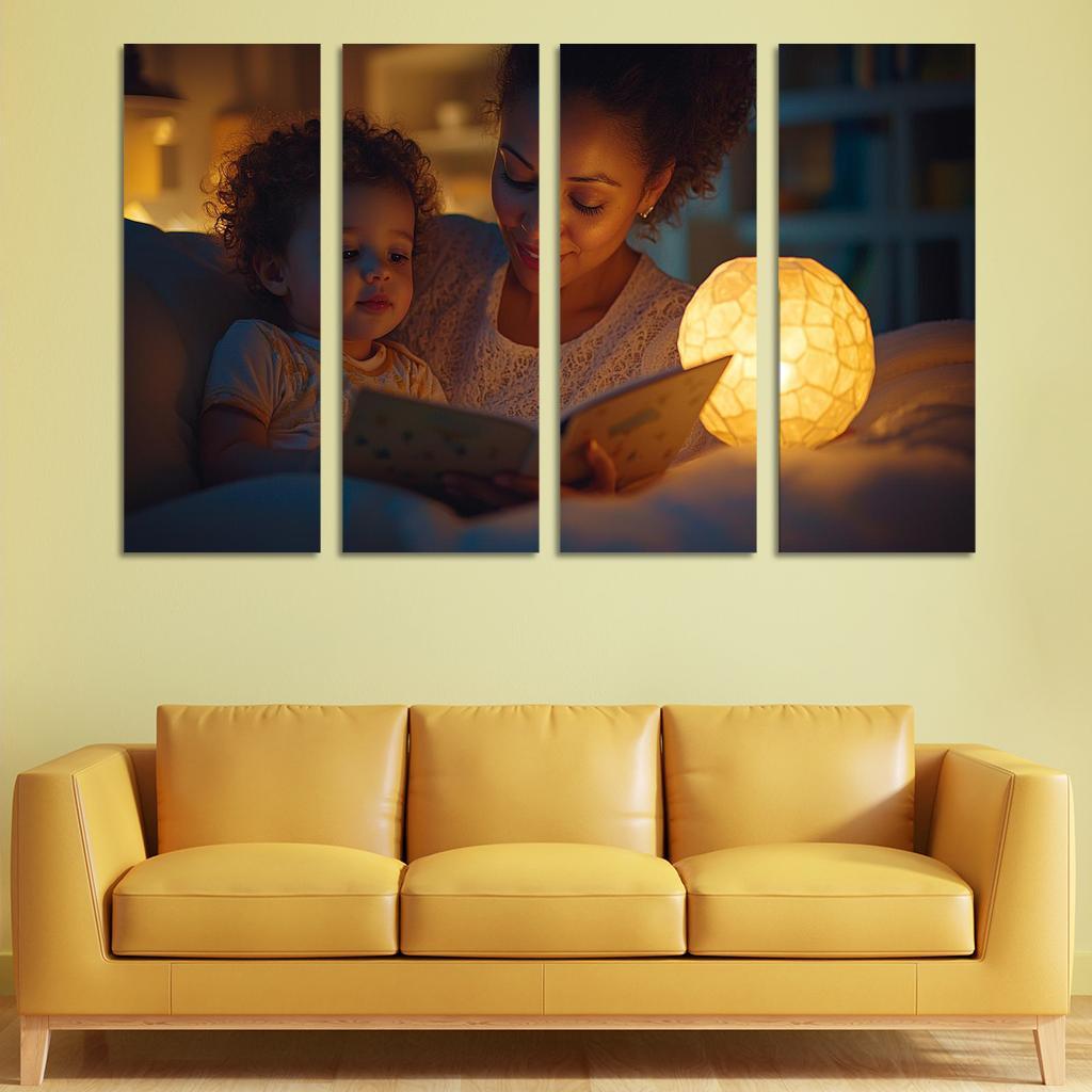Guardian Angels A Mothers Everlasting Watch Canvas Paintings Frame