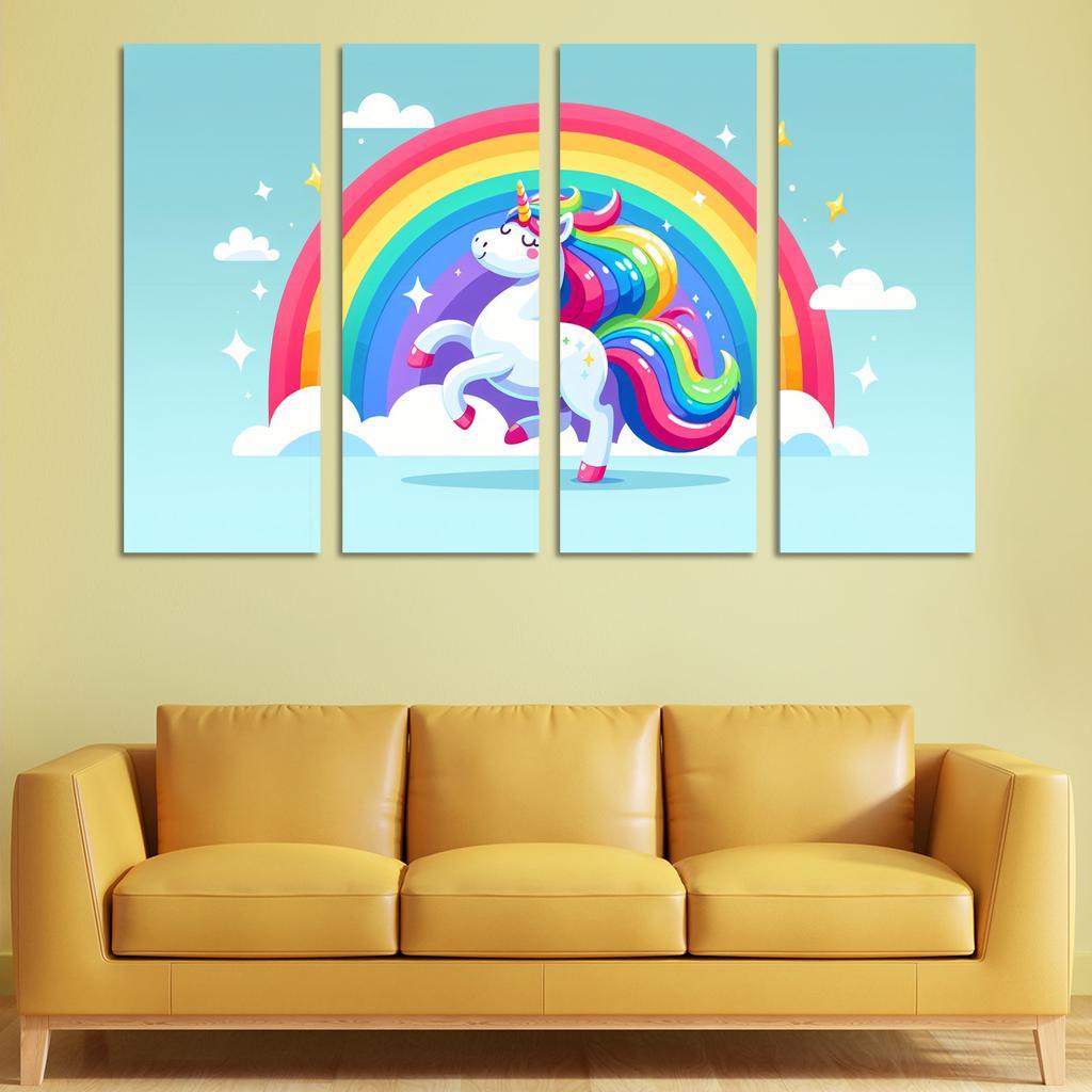 Magical Unicorn Modern Paintings Frame