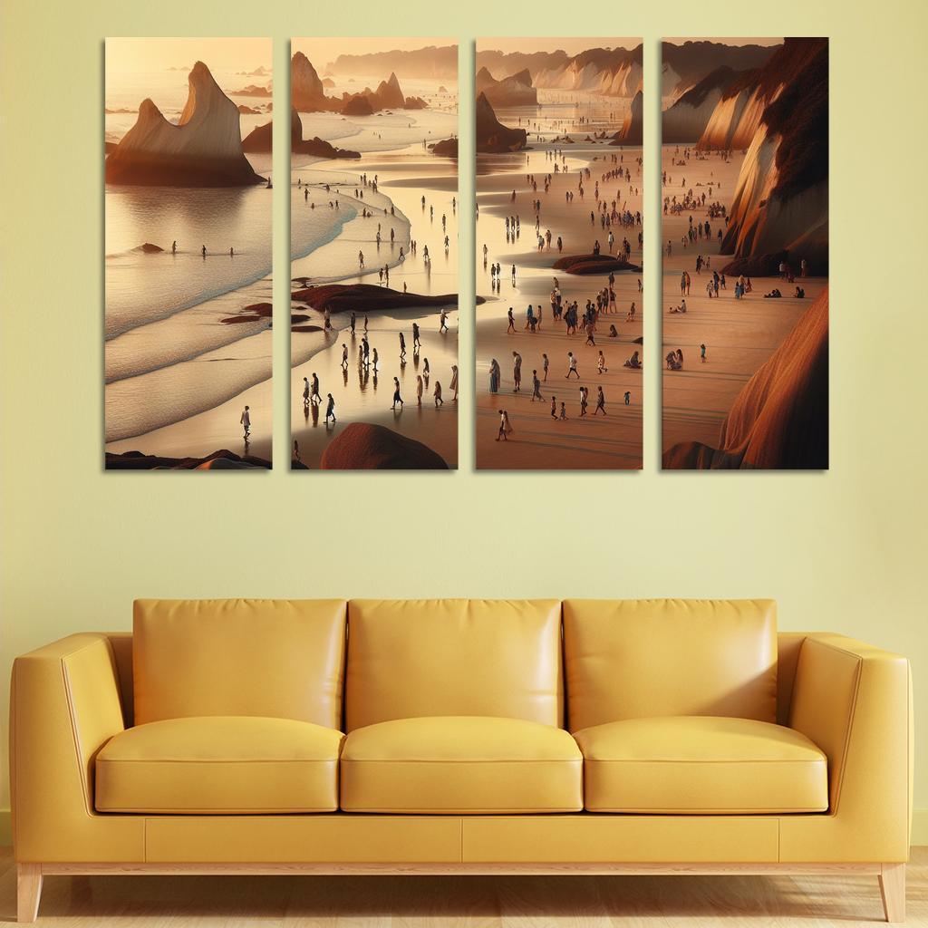 Wanderlust Beach Path Of Discovery Multi-panel Paintings