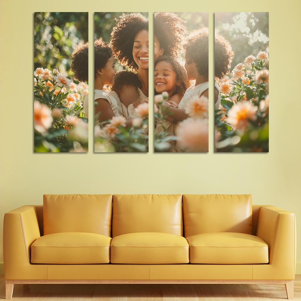 The Circle Of Love A Mothers Embrace Canvas Paintings Frame