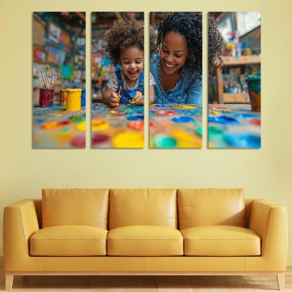 The Colors Of Her Love A Mothers Creative Spirit Canvas Paintings Frame