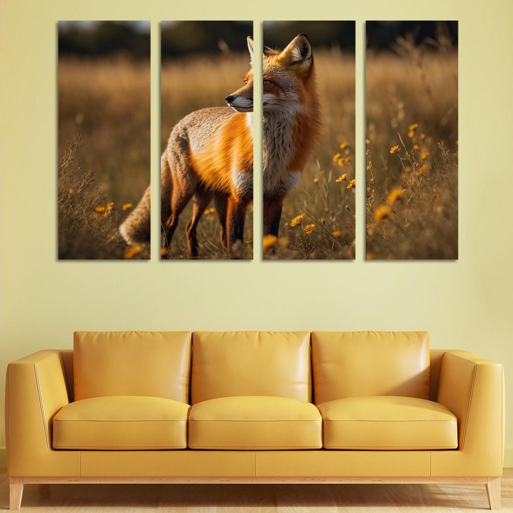 The Daring Red Fox Cunning And Clever Oil Paintings Frame