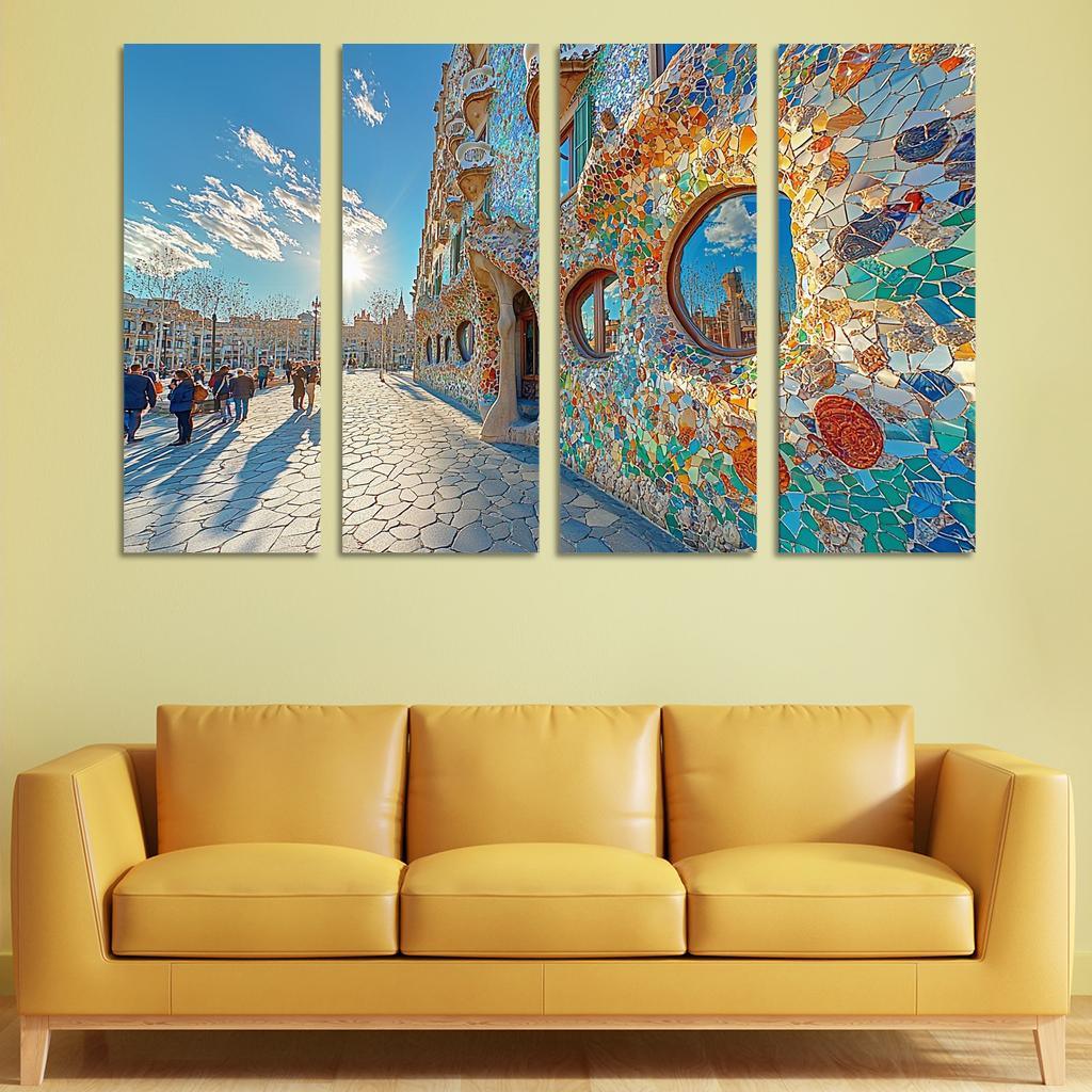 Casa Batll Abstract Paintings Frame