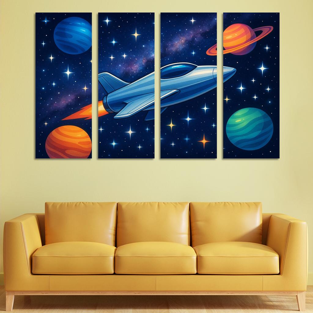 Galactic Space Voyager Premium Artwork Frames
