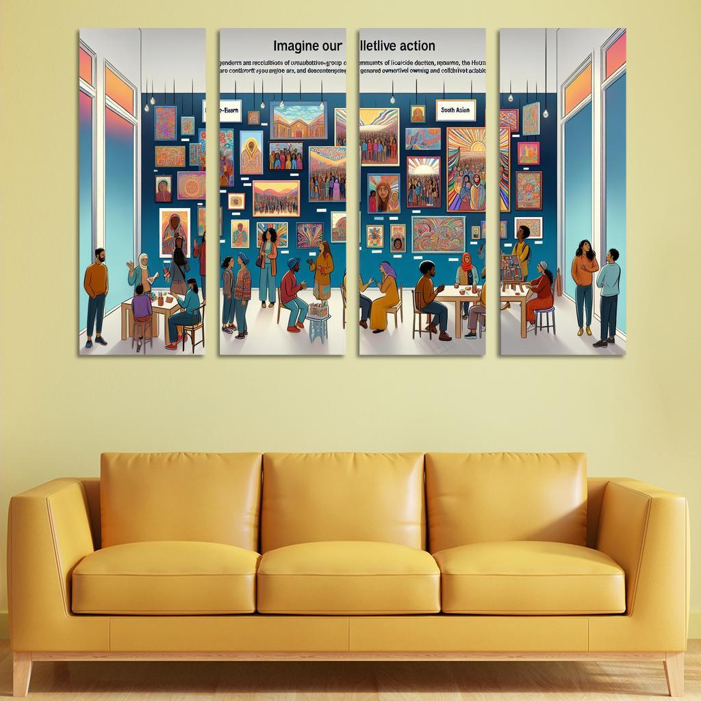 The Power Of Us Community Building Through Art Multi-panel Paintings