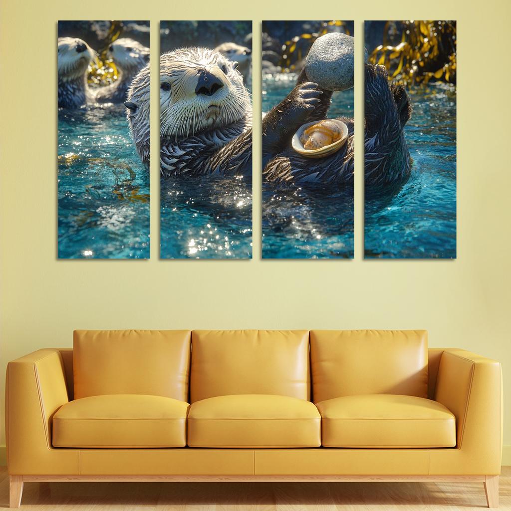 The Playful Sea Otter A Marine Acrobat Art Trends