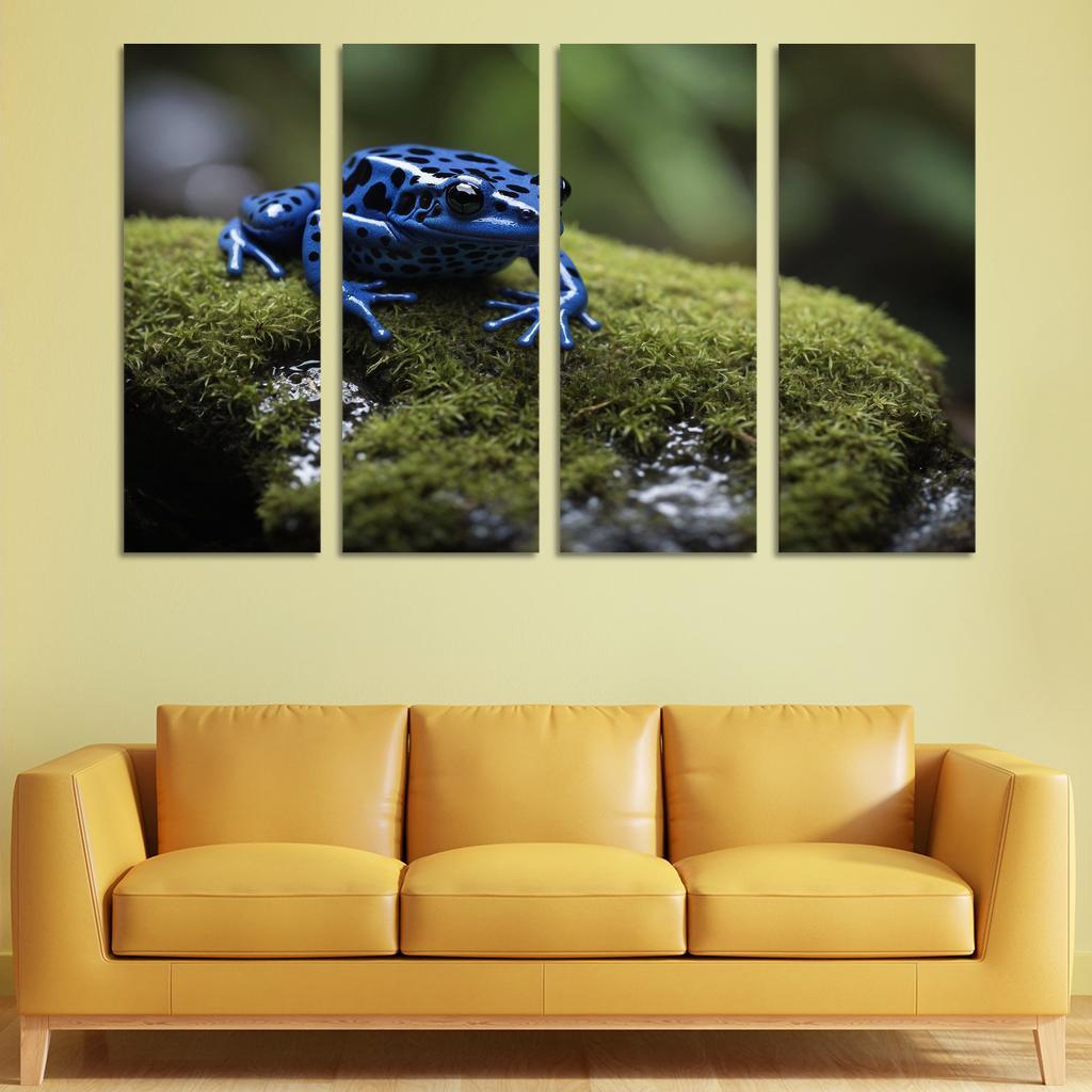 The Striking Blue Poison Dart Frog A Gem Of The Rainforest Framed Paintings