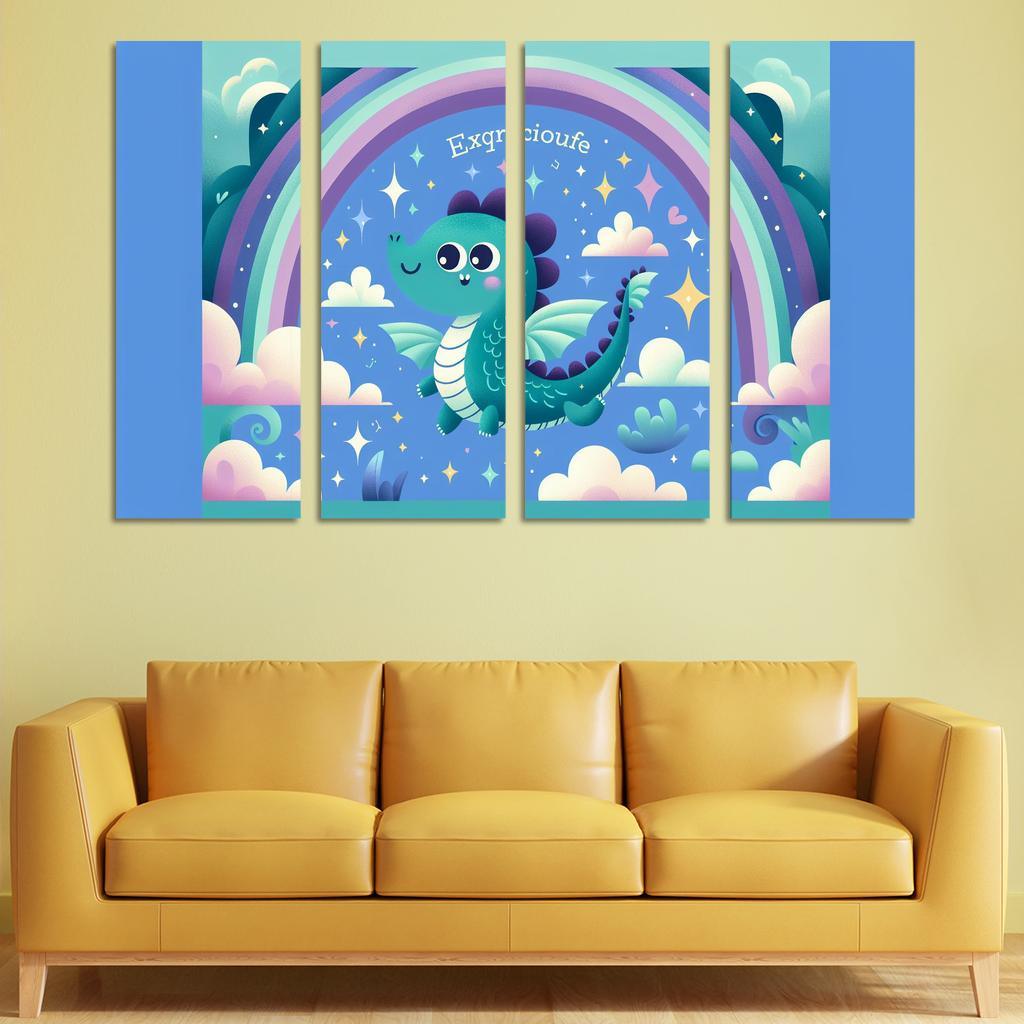 Dreamy Dragons - Fantasy Flight Framed Paintings