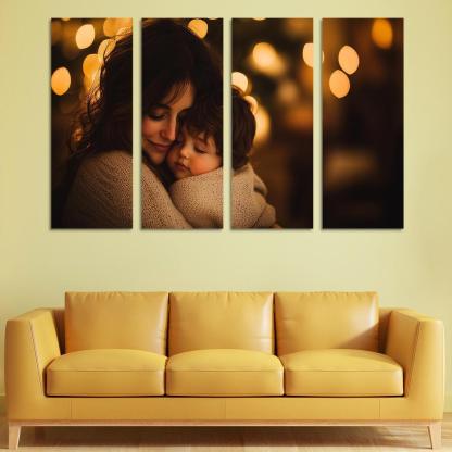 A Mothers Embrace The Comfort Of Love Canvas Paintings Frame
