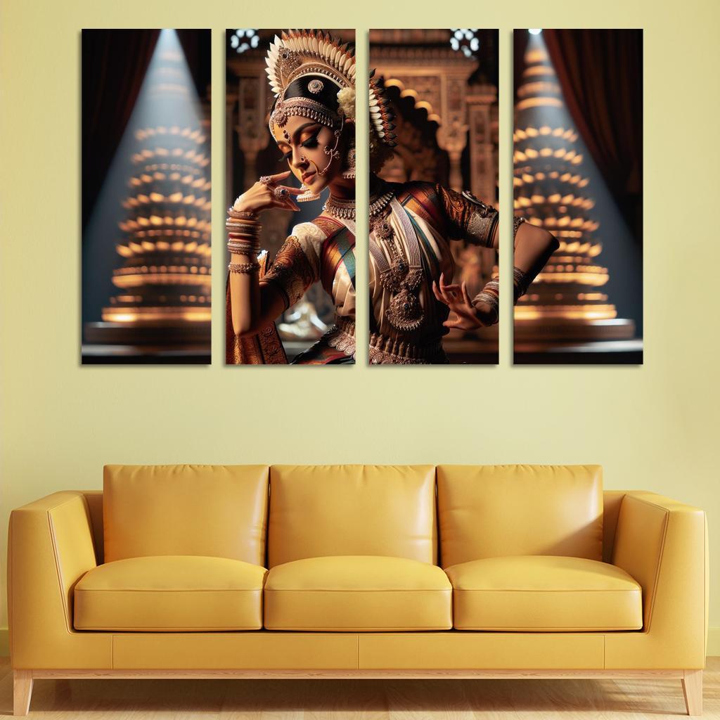 Bharatanatyam The Dance Of The Divine Modern Paintings Frame