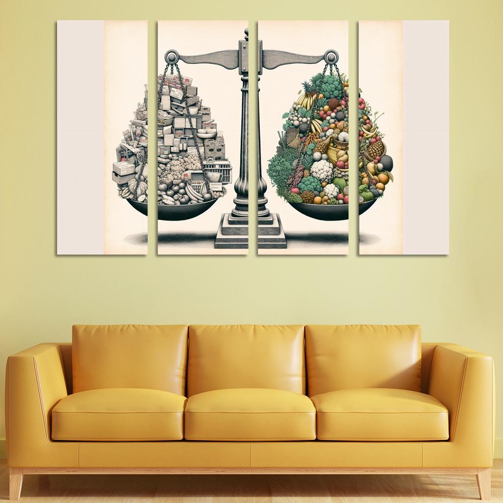 The Price Of Progress The Cost Of Consumerism Custom Paintings Frame