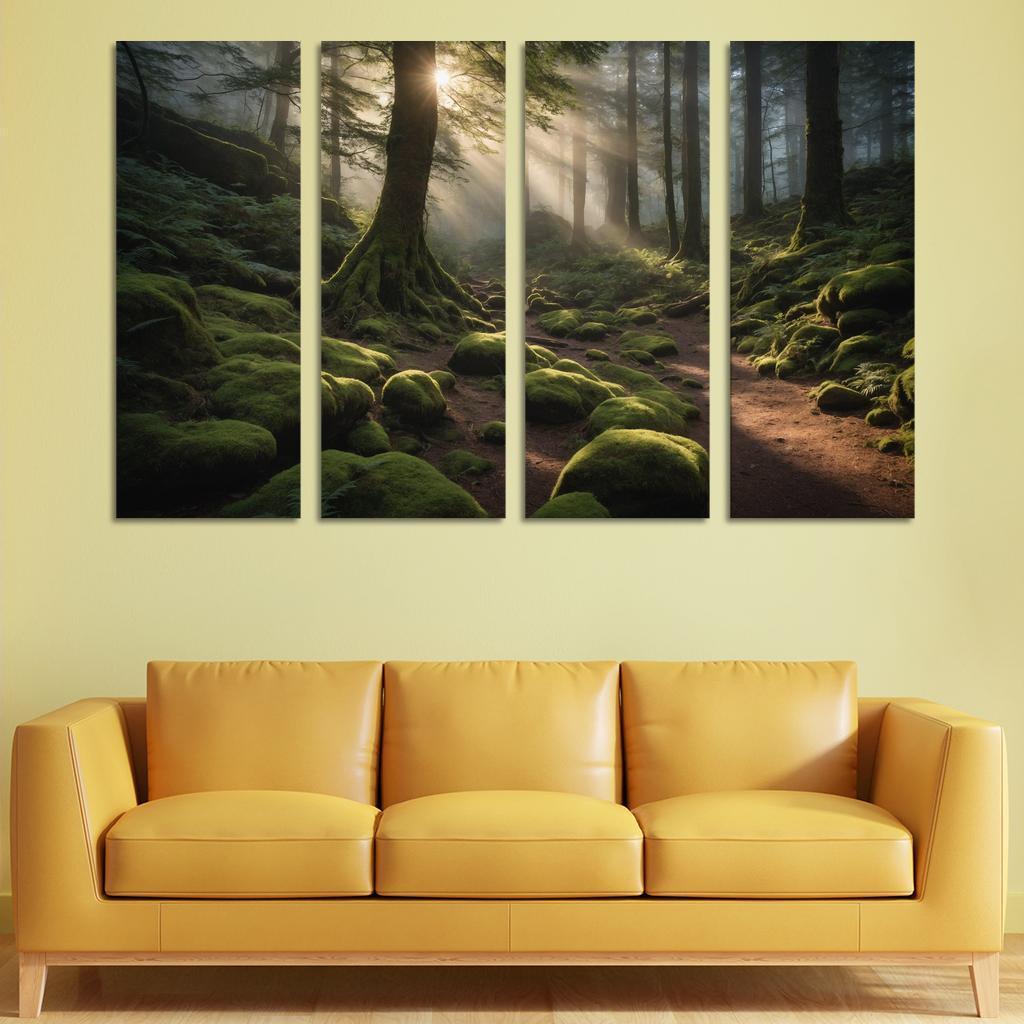 Ethereal Glow Of Misty Forest Trails Art Trends