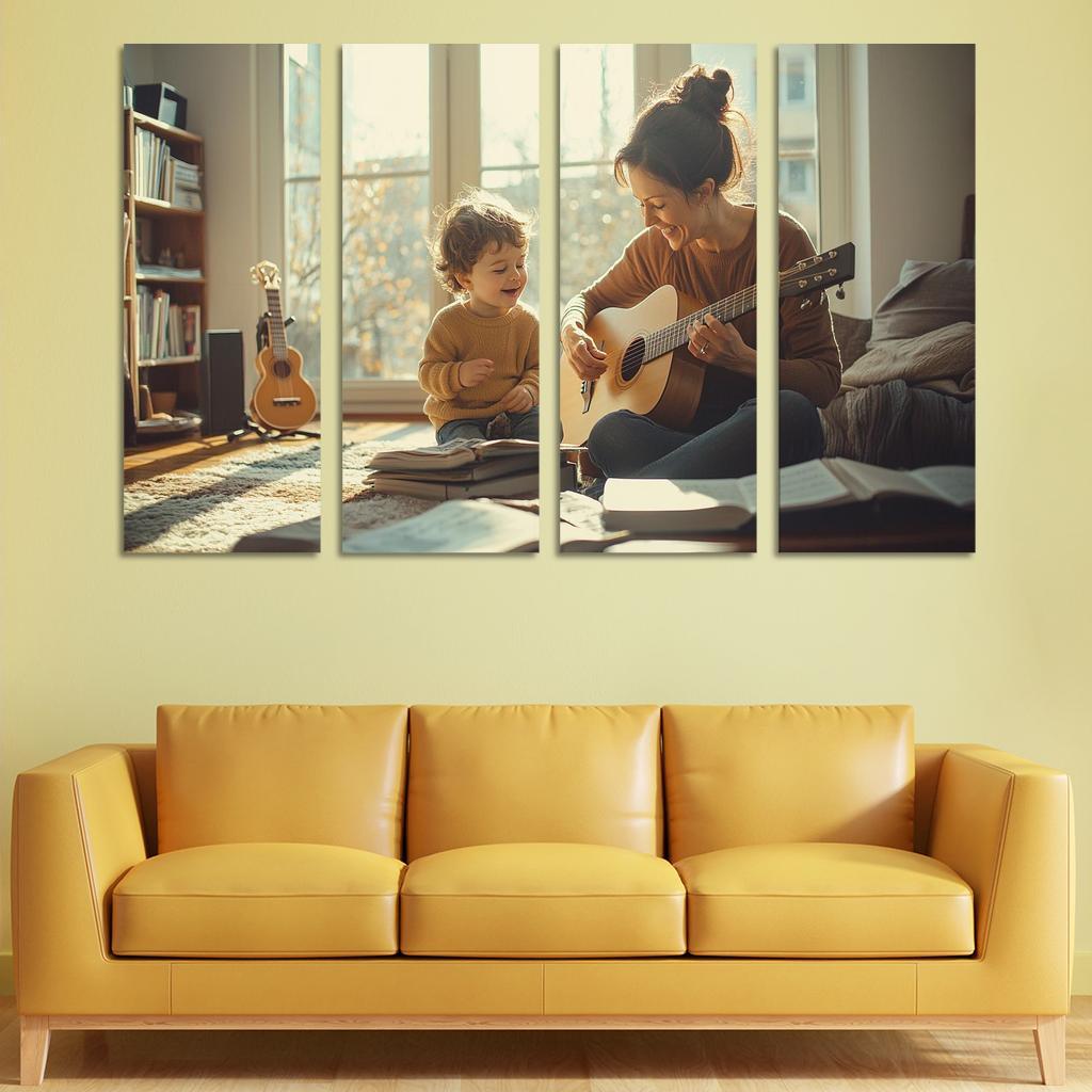 Heartstrings The Music Of Love Custom Paintings Frame