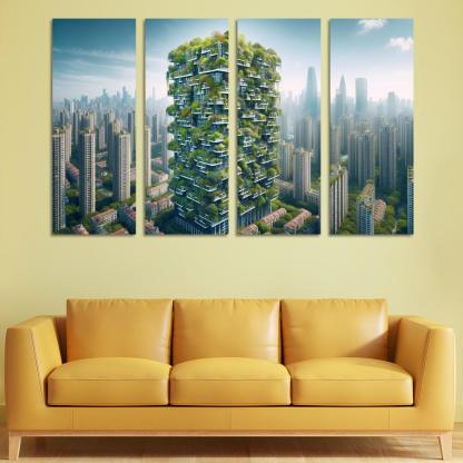 Vertical Forests Custom Paintings Frame