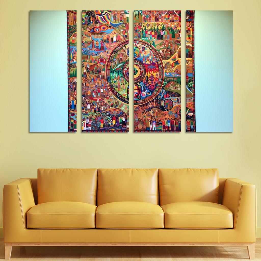 Voices Of The Forgotten Preserving Indigenous Cultures Custom Paintings Frame