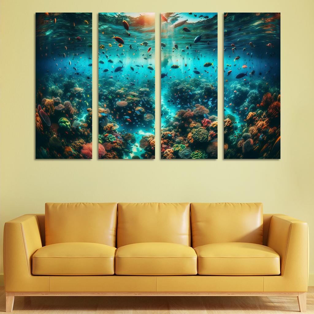 Coral Sanctuary Underwater Wonderland Custom Paintings Frame