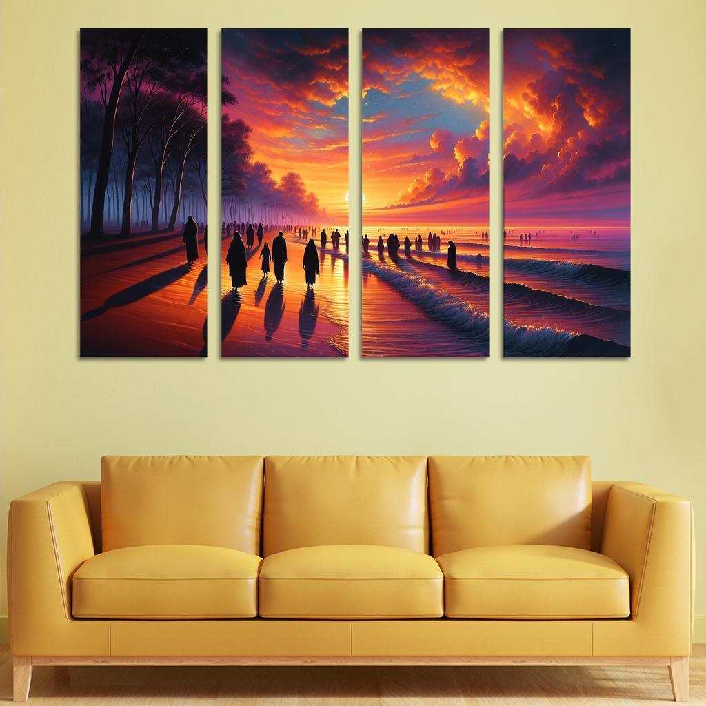 Sunrise Bay Early Morning Magic Multi-panel Paintings